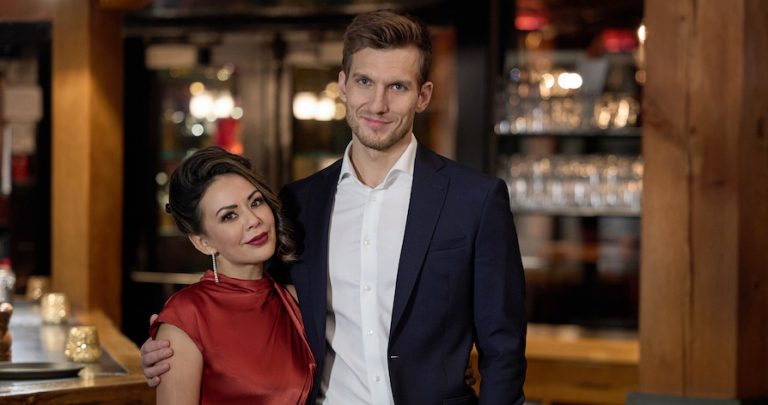 Photo: Janel Parrish, Scott Michael Foster Credit: ©2024 Hallmark Media/Photographer: Allister Foster