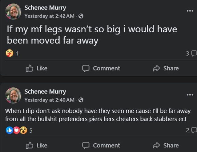 Schenee Murry From My 600-Lb Life, Sourced From Schenee Murry Facebook