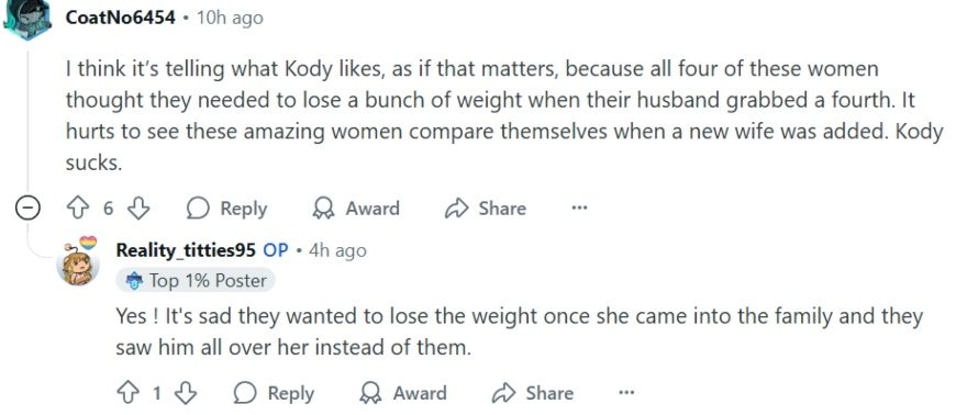 Some fans think Robyn Brown is the reason the other wives wanted to lose weight. - Reddit