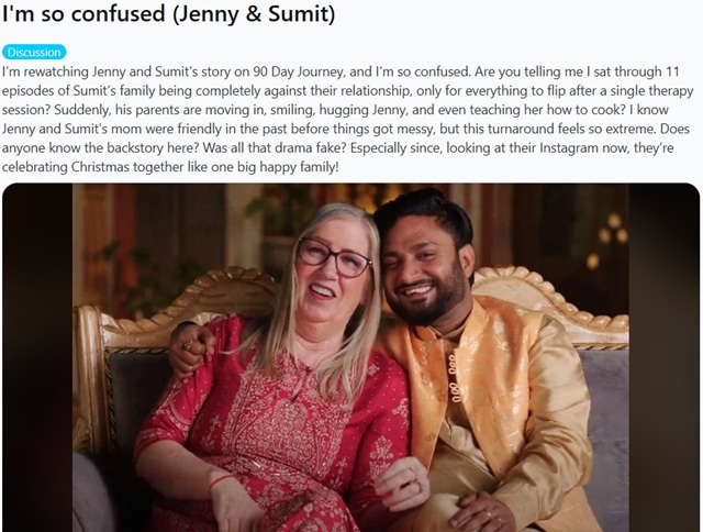 Jenny Slatten & Sumit Singh From 90 Day Fiance, TLC, Source From TLC YouTube / Reddit