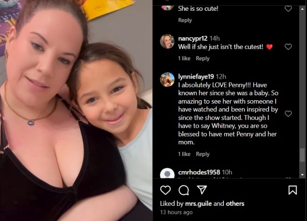 Whitney Way Thore recognizes her favorite student, Penelope. - Instagram