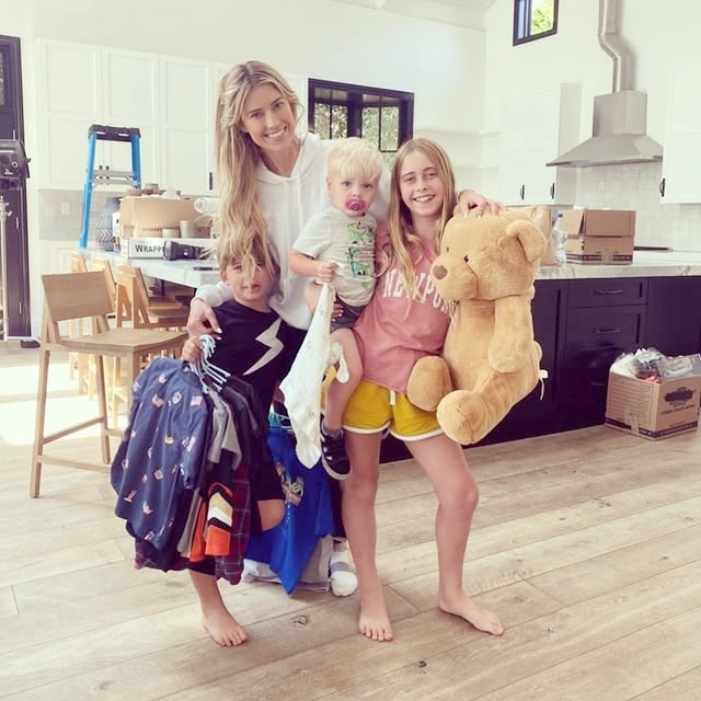 Christina Haack and her kids Taylor, Hudson, and Brayden from Instagram