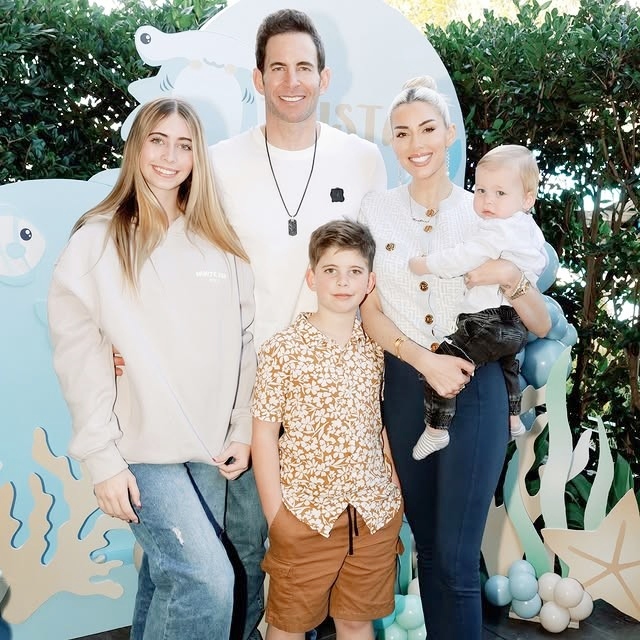 Tarek El Moussa, Heather El Moussa, Taylor El Moussa, Brayden El Moussa, and Tristan El Moussa from Instagram