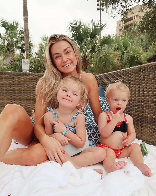 Lindsay Arnold and her two daughters, Sage and June, sourced from Instagram