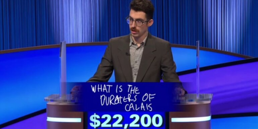 Isaac Hirsch's handwriting nearly costs him the game. - Jeopardy