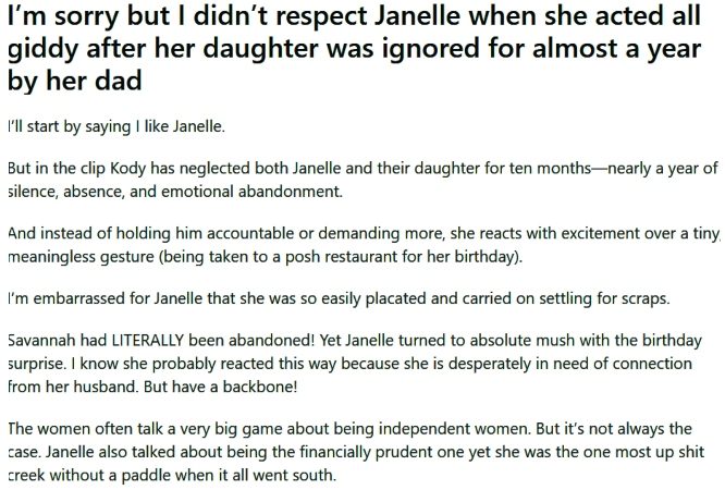 Sister Wives fans can't believe that Janelle Brown was truly disgusted with Kody. - Reddit