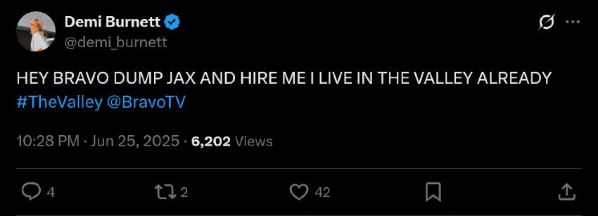Credit: Demi Burnett Twitter