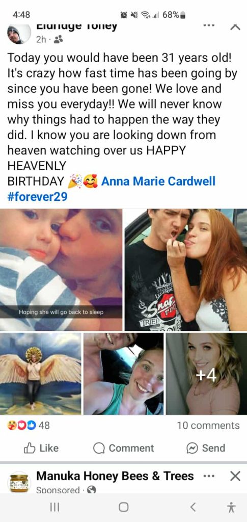 Anna Cardwell Husband Post