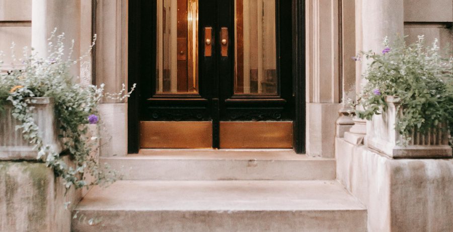 Apartment building door - Pexels