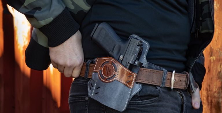 Gun In Holster