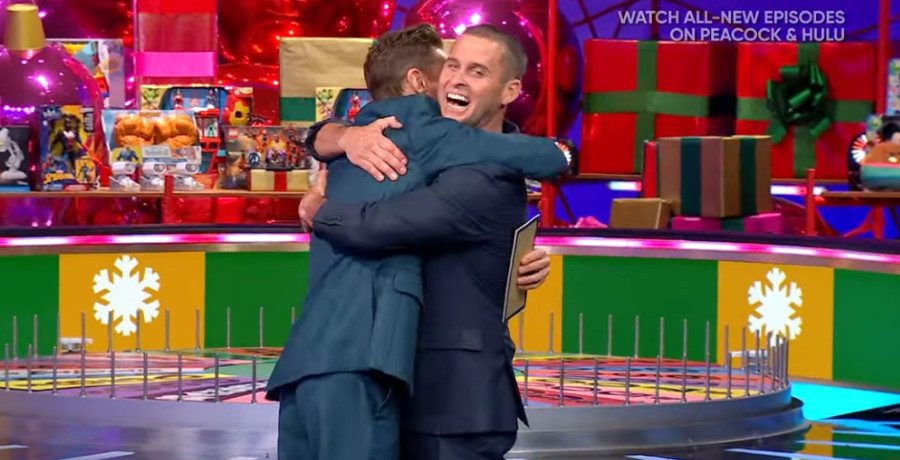 Ryan Seacrest hugs 'Wheel of Fortune' firefighter contestant/Credit: YouTube