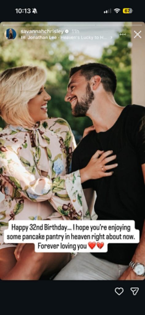 Savannah Chrisley Instagram Story