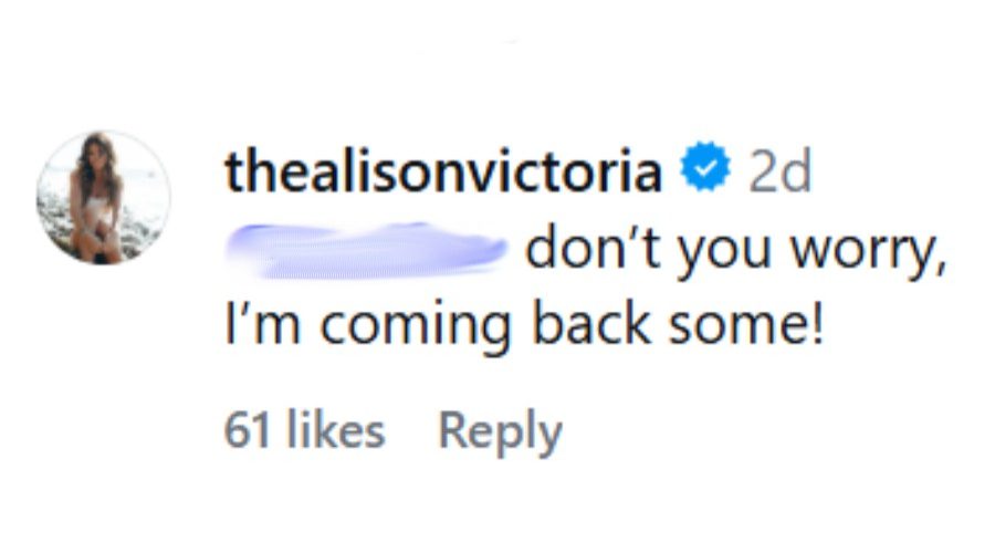 Alison Victoria's share - IG