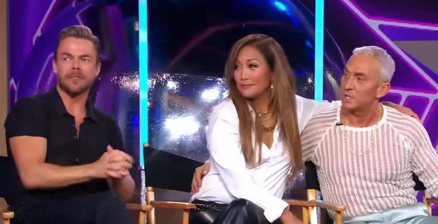 'DWTS' judges Carrie Ann Inaba, Derek Hough, and Bruno Tonioli/Credit: YouTube