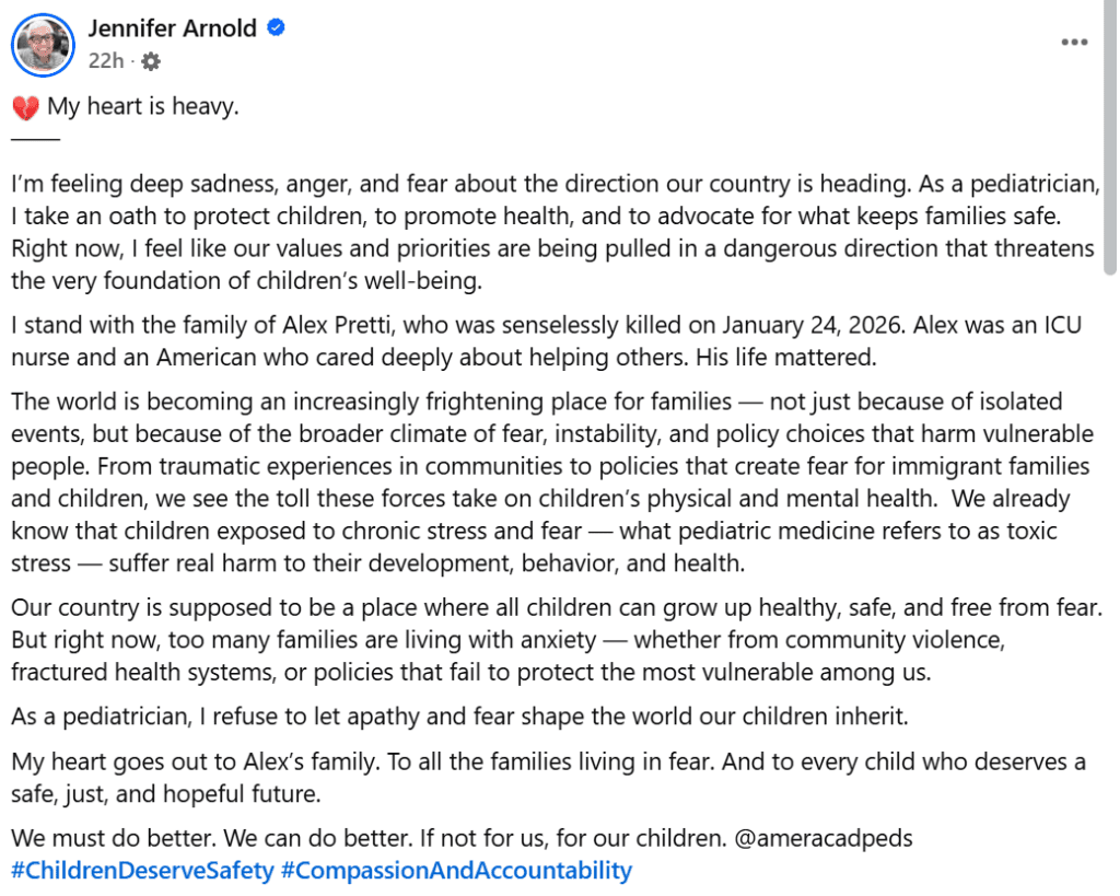 Jennifer Arnold Facebook