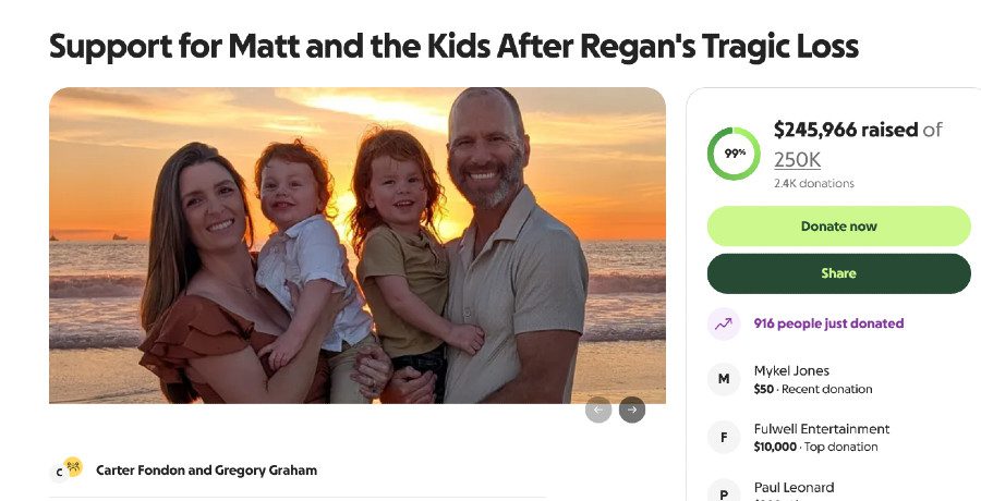 GoFundMe for Regan Cole-Graham