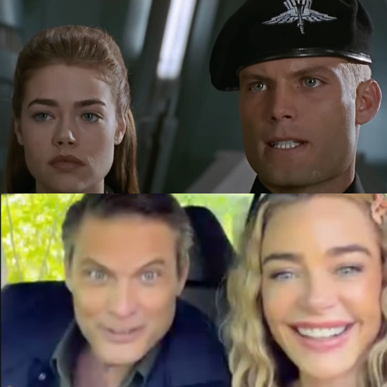 Denise Richards and Casper Van Dien then and now/Credit: YouTube